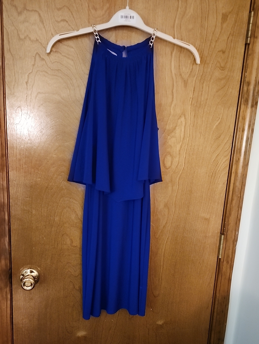 Dress Barn Petite Cobalt Blue Sleeveless Dress